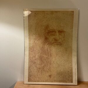 Leonardo DaVinci self portrait print.